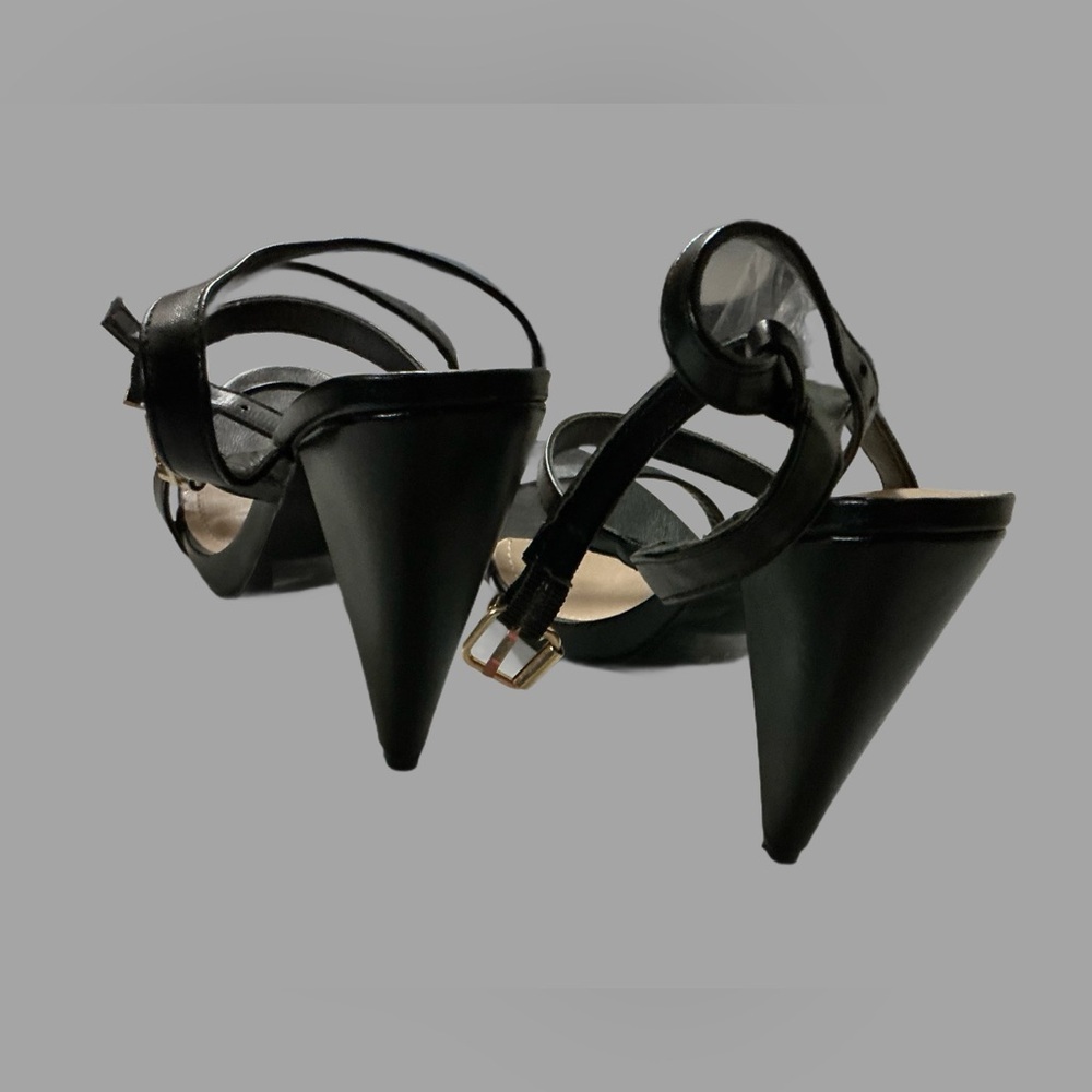 Elegant Black Strappy Sandals Size 9 - Picture 5 of 6